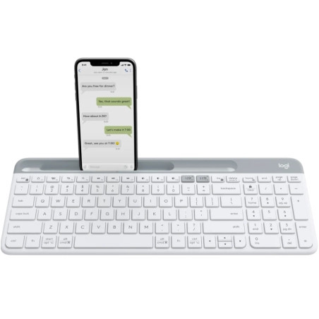 Logitech Tastatura Slim Bluetooth K580 White