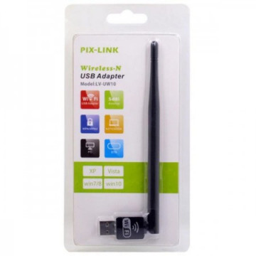 Pix-Link LV-UW10 USB WiFi Adapter 150Mbps | Giga Informatika