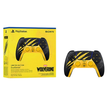 SONY Playstation 5 Dualsense Controller Wireless  Marvels Wolverine Battle Yellow Limited Edition