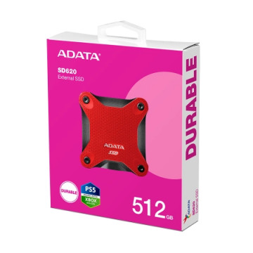ADATA 512GB external SSD Durable SD620 Red | Giga Informatika