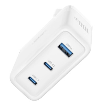 XO Charger CE35 2x USB-C + USB-A 100W Fast Charger | Giga Informatika