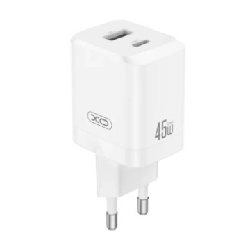 XO Charger CE36 45W Dual USB A +Type-C Fast Charge | Giga Informatika
