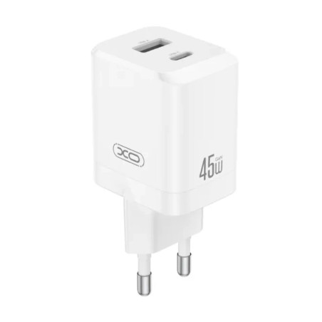 XO Charger CE36 45W Dual USB A +Type-C Fast Charge | Giga Informatika