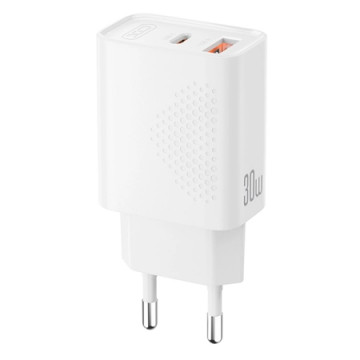 XO Charger L163 USB-A 18W + USB-C 30W Fast Charger | Giga Informatika