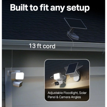 TP-Link Outdoor Solar-Powered Wi-Fi Floodlight Pan | Giga Informatika