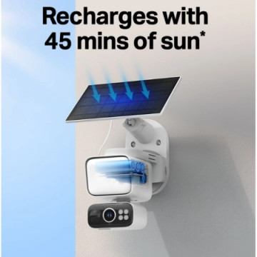 TP-Link Outdoor Solar-Powered Wi-Fi Floodlight Pan | Giga Informatika