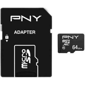 PNY MicroSD Performance Plus Memory Card 64GB A1 C | Giga Informatika