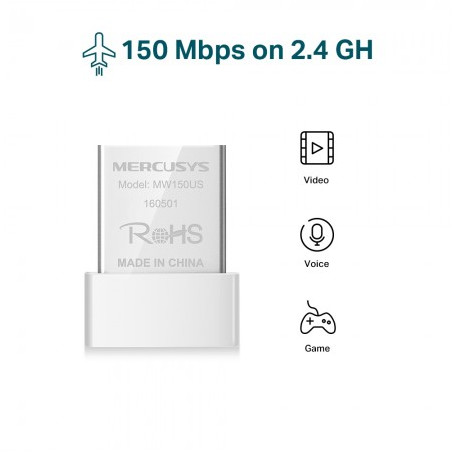 Mercusys MW150US N150 Wireless Nano USB Adapter