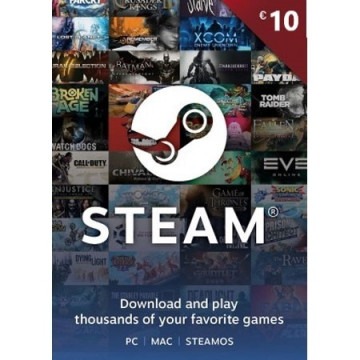 STEAM dopuna kredita 10 EUR /Digital Code | Giga Informatika