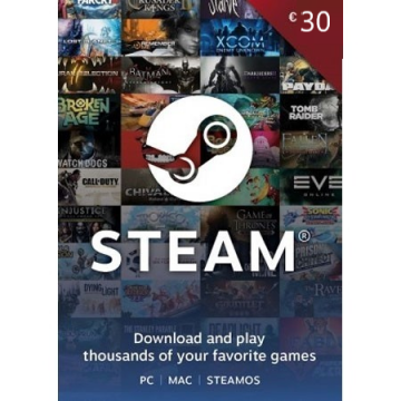STEAM dopuna kredita 30 EUR /Digital Code | Giga Informatika