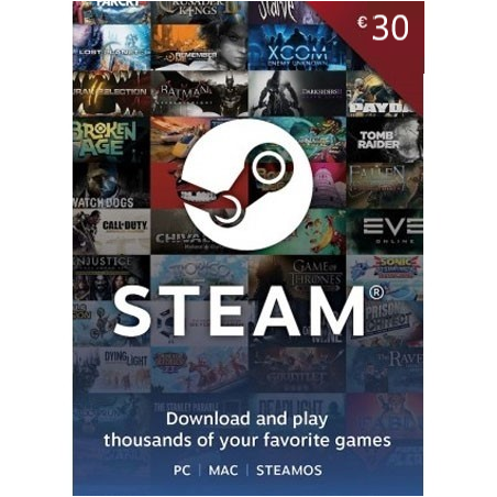 STEAM dopuna kredita 30 EUR /Digital Code | Giga Informatika