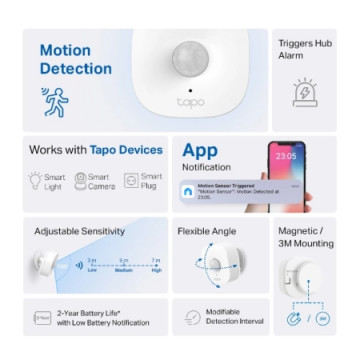 TP-Link Tapo T100 Smart Motion Sensor | Giga Informatika