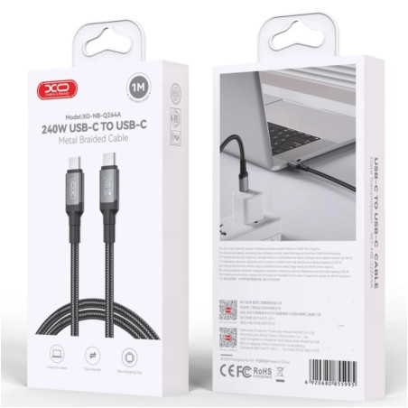 XO High Power Type-C Cable 1m NB-Q264A 240W
