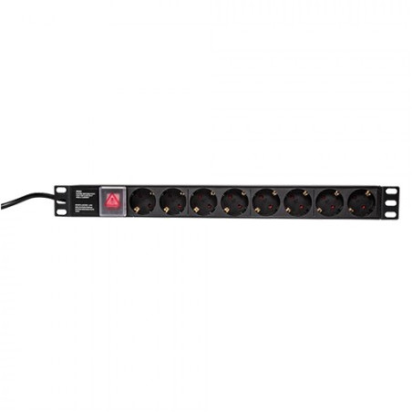 LogiLink  napojni panel 19" PDU 1U 8xSchuko PDU8C01 | Giga Informatika