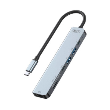 XO HUB008 USB Type-C Multi-hub 7in1 | Giga Informatika