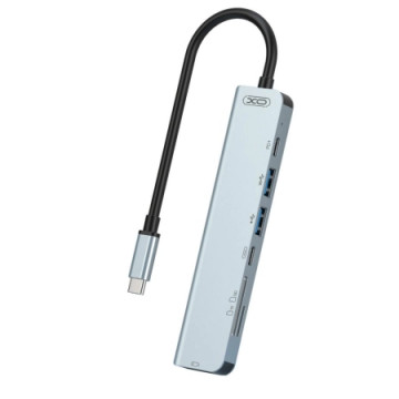 XO HUB008 USB Type-C Multi-hub 7in1 | Giga Informatika
