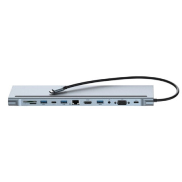 XO HUB010 USB Type-C Multi-hub 12in1 | Giga Informatika