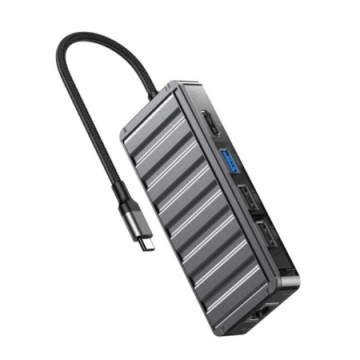 XO HUB016 USB Type-C Multi-hub 7in1 Docking Station | Giga Informatika