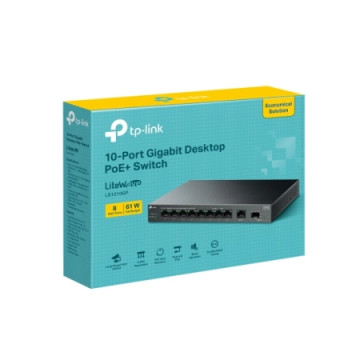 TP-Link TL-LS1210GP 10-Port Gigabit Switch 8-Port  | Giga Informatika