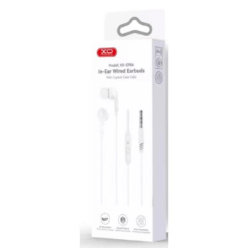 XO In-Ear Slušalice sa mikrofonom EP86 White | Giga Informatika