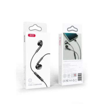 XO In-Ear Slušalice sa mikrofonom Type-C Music EP74 Black