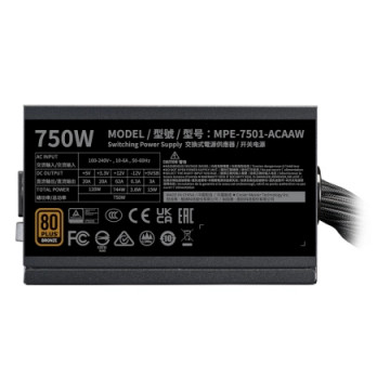 Cooler Master PSU MWE Bronze V3 750W | Giga Informatika
