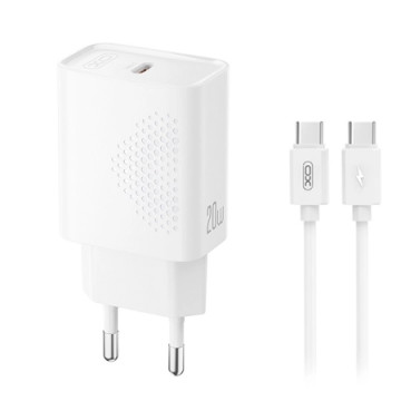 XO L160 20W Type-C Fast Charger + Type-C cable NB2 | Giga Informatika