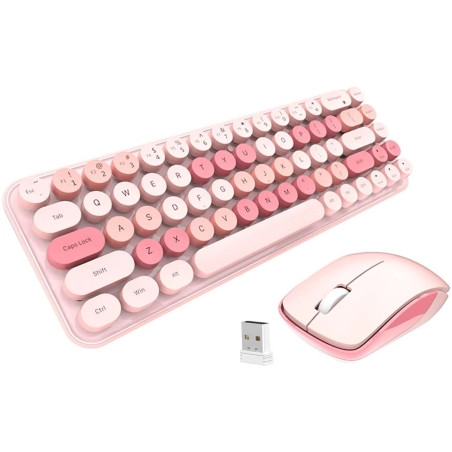 MOFII Desktop set Wireless Pink | Giga Informatika