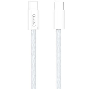 XO NB-Q260B Type-C to Type-C 60W Cable 1.5m White | Giga Informatika
