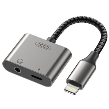 XO NB-R258B Adapter Lightning to Lightning + 3.5mm | Giga Informatika