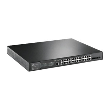 TP-Link TL-SG3428XMP JetStream 24-Port Gigabit and 4-Port 10GE SFP+ L2+ Managed Switch with 24-Port