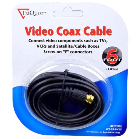 TriQuest Coaxial cable RG59 M/M 1.8m
