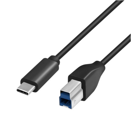 LogiLink Type-C Cable to USB-B 3.0 2m CU0163 | Giga Informatika