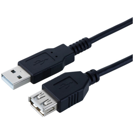 LogiLink USB Cable Extension 2m CU0010B Black | Giga Informatika