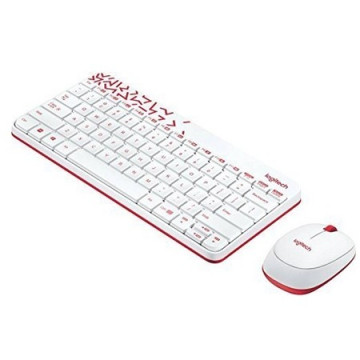 Logitech Desktop set Wireless MK240 White | Giga Informatika