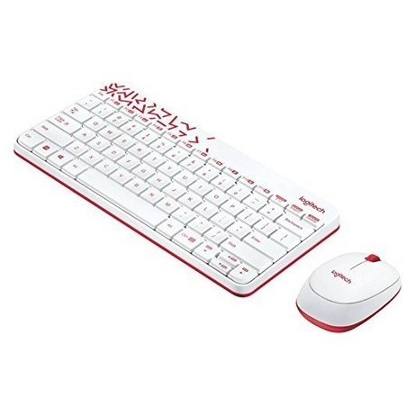 Logitech Desktop set Wireless MK240 White | Giga Informatika