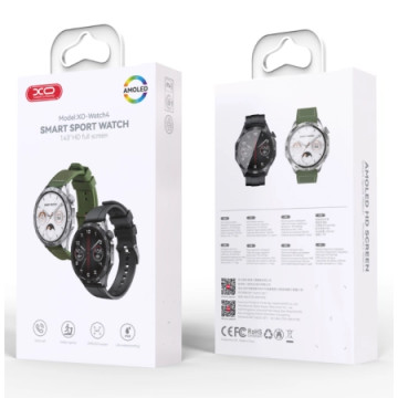 XO Smartwatch Watch 4 Sports Call Amoled Black