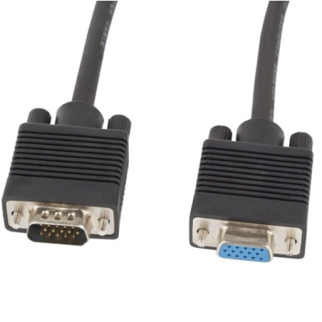 Lanberg VGA Cable M/F D-Sub 1.8m CA-VGAC-10CC-0018-B