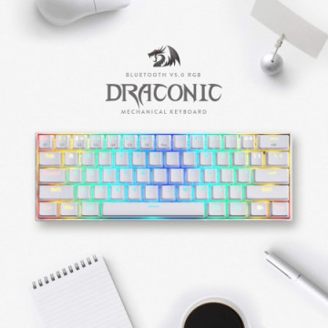 ReDragon - Gaming Mehanička Tastatura RGB Draconic Pro K530 RS Bluetooth White