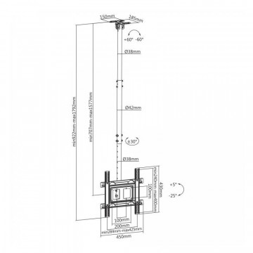 SBOX stalak CPLB-9441 (32-70"/50kg/400x400)