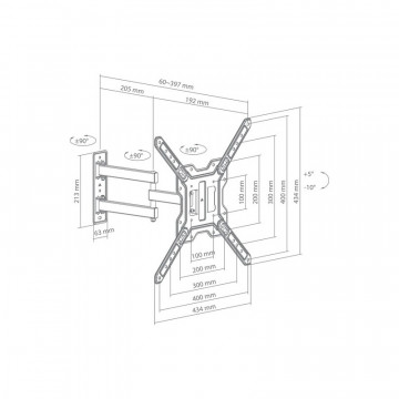 SBOX STALAK LCD-443-2 (23-65"/30kg/400x400)