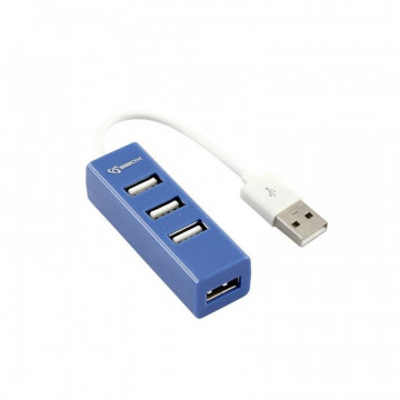SBOX USB RAZDJELNIK H-204 PLAVI / USB-2.0 4 ULAZA