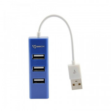 SBOX USB RAZDJELNIK H-204 PLAVI / USB-2.0 4 ULAZA
