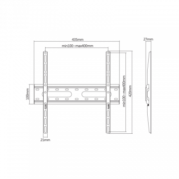 SBOX STALAK PLB-2544F-2 (32-70"/45kg/400x400)