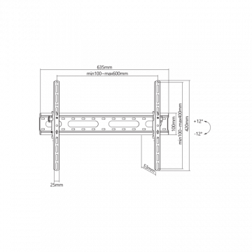 SBOX STALAK PLB-2546T-2 (37-80"/45kg/600x400)