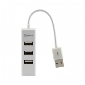 SBOX USB HUB H-204 - USB-2.0 4 Port Bijeli