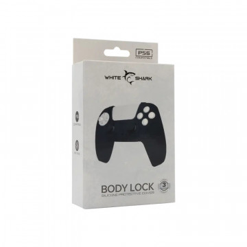 White Shark PS5 SILICONE CASE PS5-541 BODY LOCK Crni