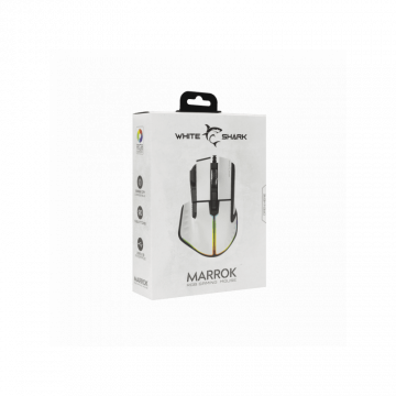 White Shark MIŠ GM-9006 MARROK Bijeli RGB / 12.000 dpi