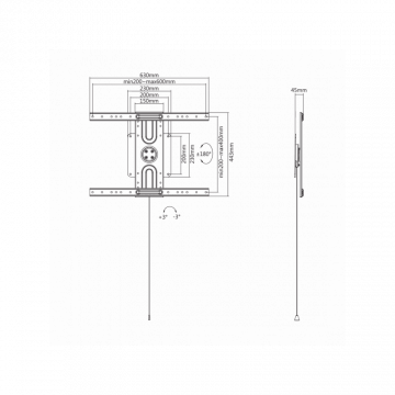 SBOX STALAK PLB-1246F (37-80"/50kg/600x400)