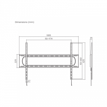 SBOX STALAK PLB-7369F (60-120"/120kg/900x600)